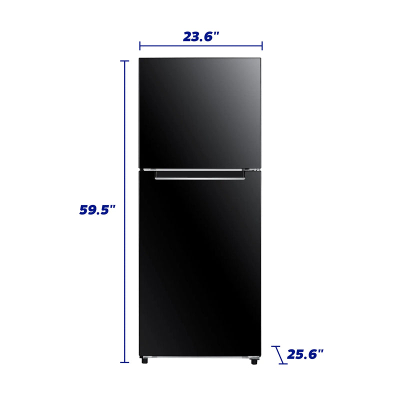 Element 10.1 cu. ft. Top Freezer Refrigerator - Black - (ENR10TFGBB) - ELEMENT APPLIANCE