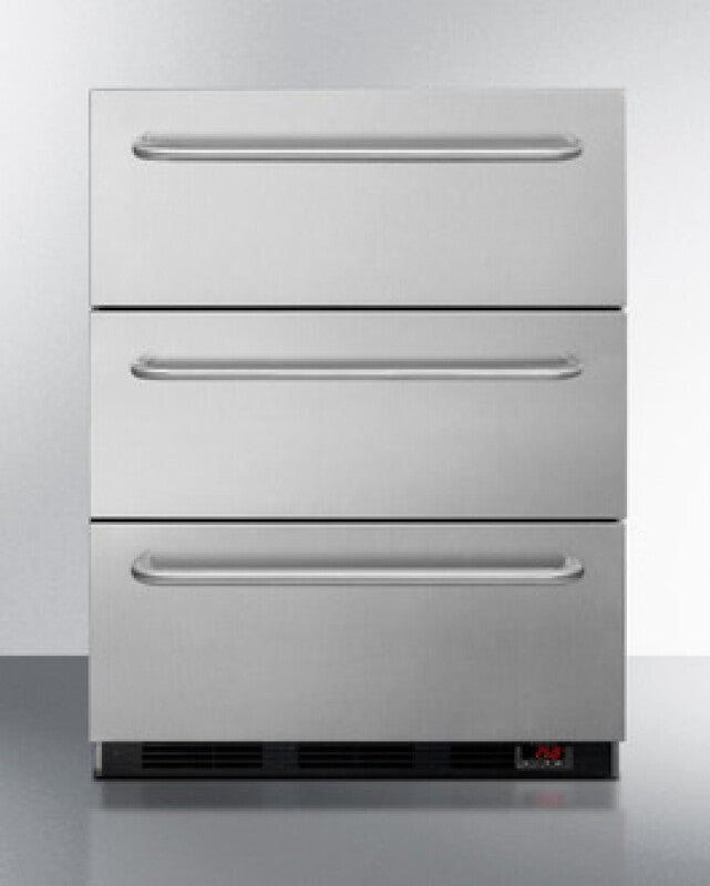 24" Wide 3-drawer All-freezer, ADA Compliant - (EQFM3DADA)