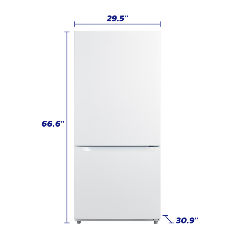 Element 18.7 cu. ft. Bottom Freezer Refrigerator - White - (ERBM19CBW) - ELEMENT APPLIANCE