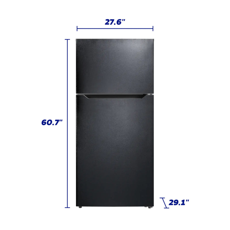 Element 14.2 cu. ft. Top Freezer Refrigerator - Black - (ERT14CSCB) - ELEMENT APPLIANCE