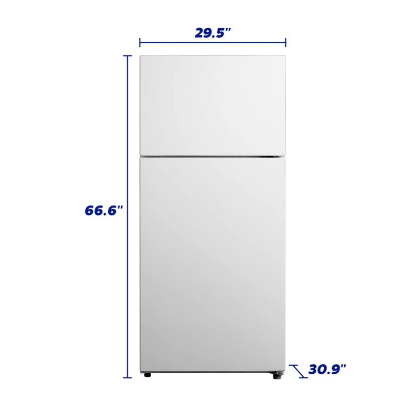 Element 18.0 cu. ft. Top Freezer Refrigerator - White - (ERT18CSCW) - ELEMENT APPLIANCE
