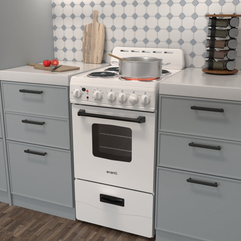 20" Electric Range - (ERU200P0W) - AVANTI