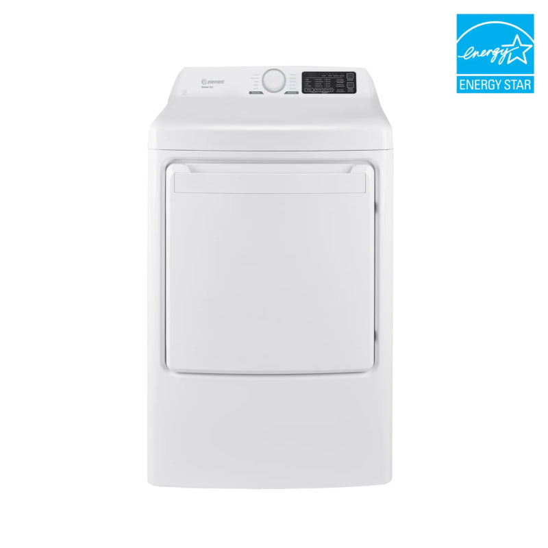 Element 7.5 cu. ft. Electric Dryer - White, ENERGY STAR (ETD7527EBW) - (ETD7527EBW) - ELEMENT APPLIANCE