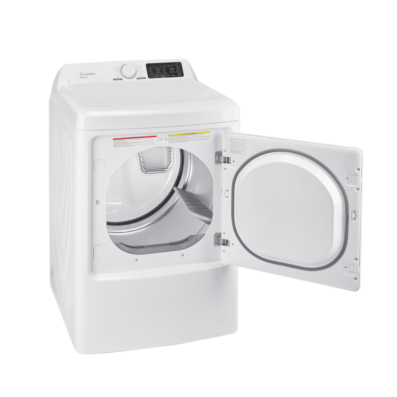 Element 7.5 cu. ft. Gas Dryer - White, ENERGY STAR (ETD7527GBW) - (ETD7527GBW) - ELEMENT APPLIANCE