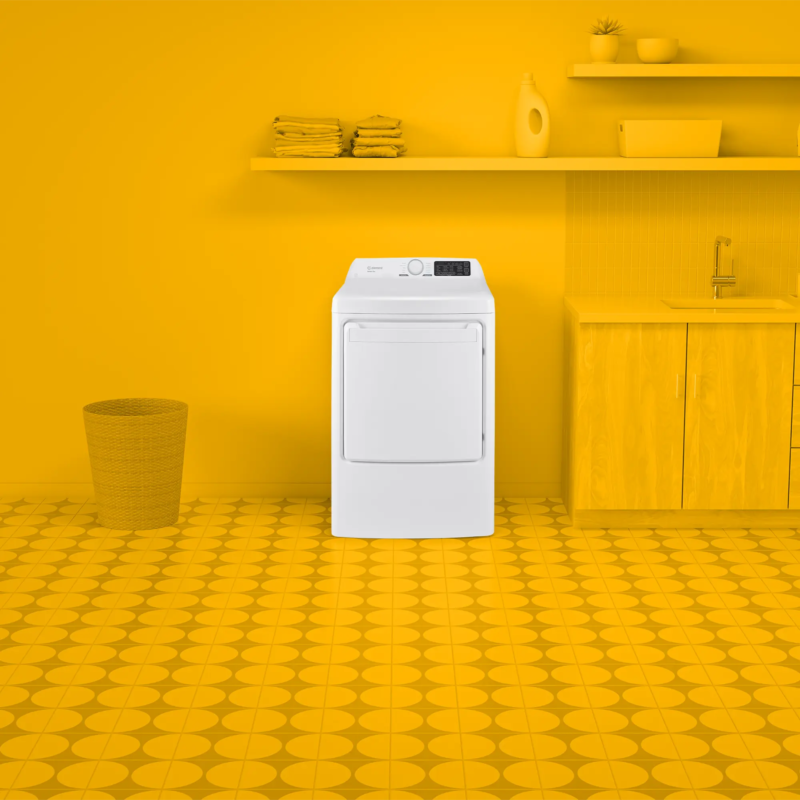 Element 7.5 cu. ft. Gas Dryer - White, ENERGY STAR (ETD7527GBW) - (ETD7527GBW) - ELEMENT APPLIANCE
