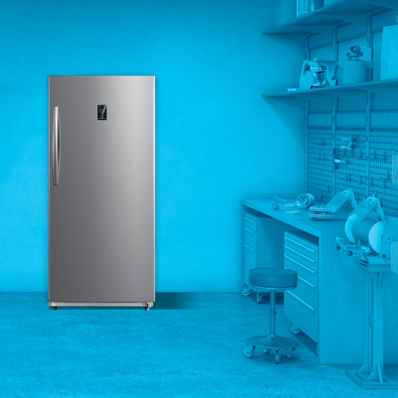Element 21.0 cu. ft. Upright Convertible Freezer / Refrigerator - Stainless Steel, ENERGY STAR (EUF21CECS) - (EUF21CECS)