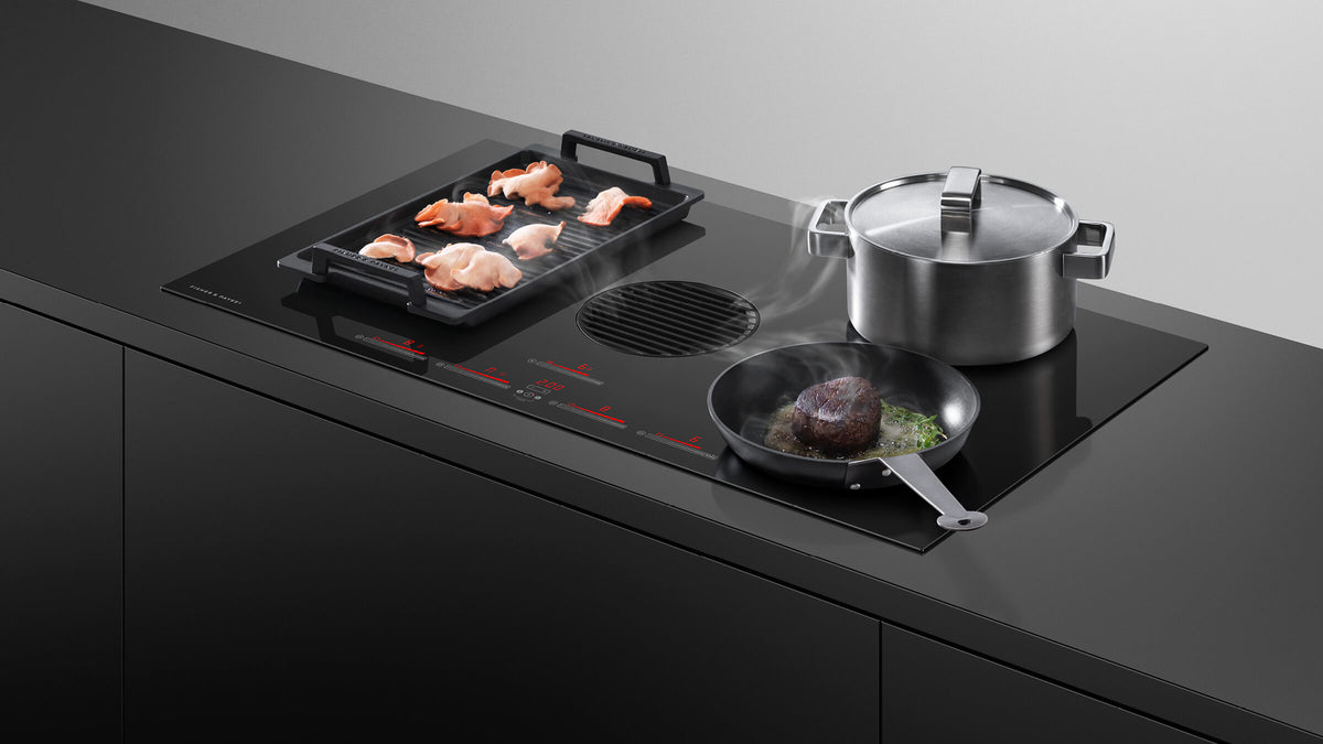Fisher & Paykel CID364DTB4 Series 9 36 Inch Minimal 4 Zone Induction Cooktop with Integrated Ventilation - Image 3