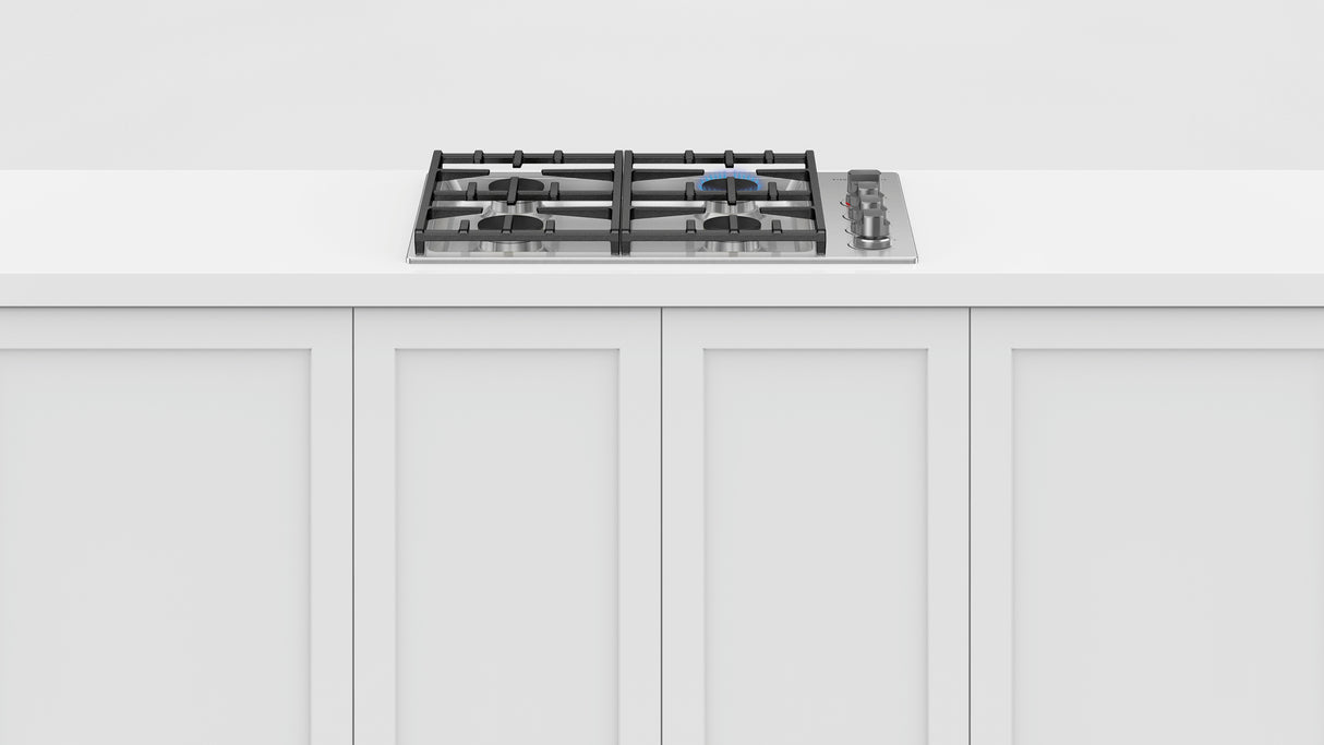 Fisher & Paykel CDV3-304H-L 30-inch Gas Cooktop - Lifestyle Kitchen Install