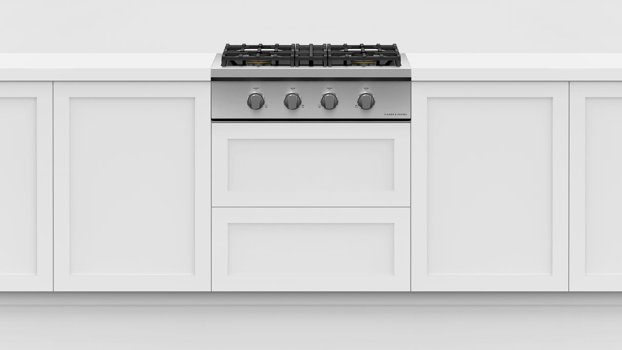 Fisher & Paykel CPV3-304-N Professional Rangetop installed in kitchen
