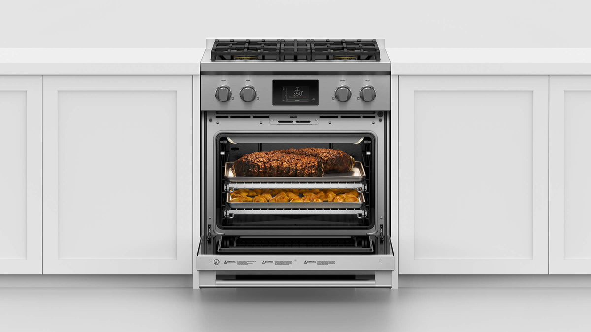 Fisher & Paykel RDV3-304-N 30-inch Professional Dual Fuel 4 Burner Range, Natural Gas - Image 6