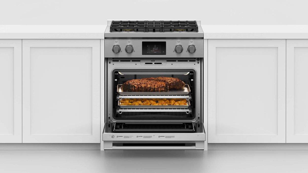 Fisher & Paykel RDV3-304-L 30-inch Professional Dual Fuel 4 Burner Range, LPG - Image 6