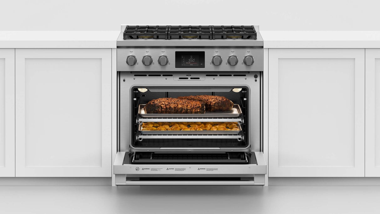 Fisher & Paykel RDV3-366-L 36-inch Professional Dual Fuel 6 Burner Range, LPG - Image 6