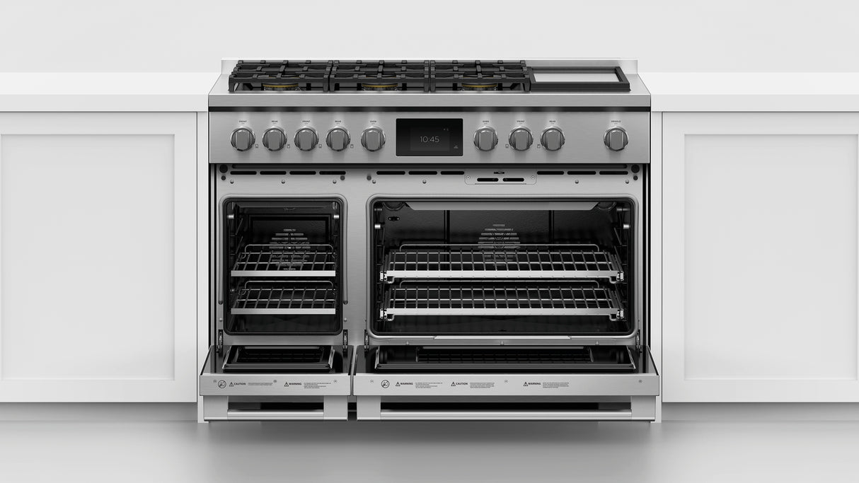 Fisher & Paykel RDV3-486GD-L 48-inch Professional Dual Fuel Range with Griddle, LPG - Image 7