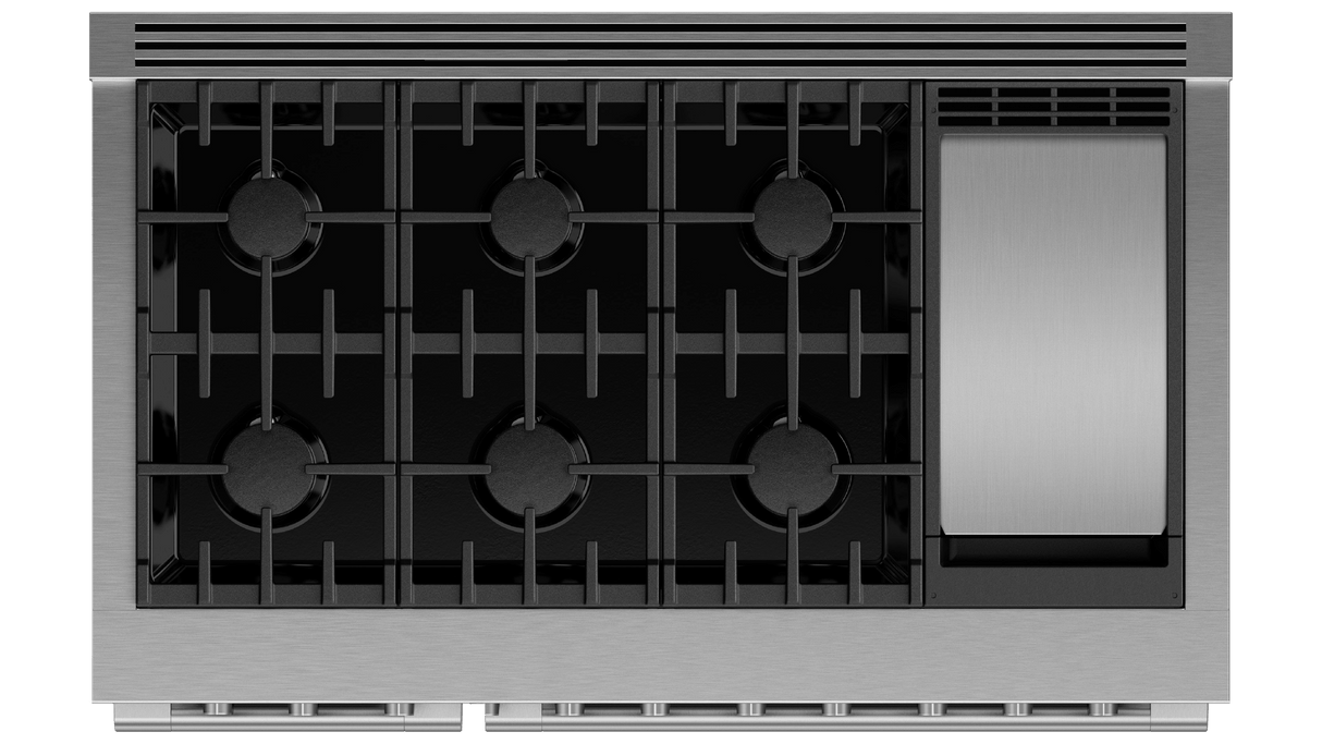 Fisher & Paykel RGV3-486GD-N Cooktop Top-Down View