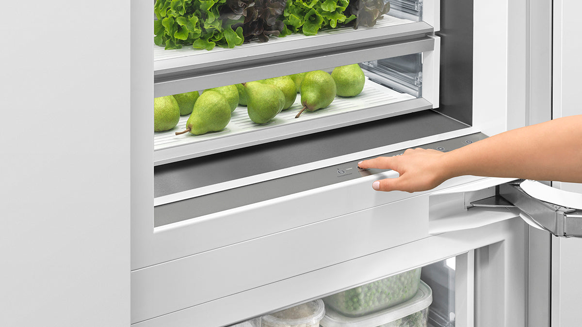 Fisher & Paykel RS3084WRUK1 30" Series 9 Integrated Column Refrigerator Freezer, Ice & Water, Panel Ready, Right Hinge - Product Detail View