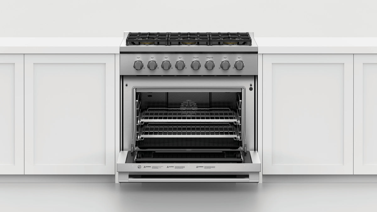 Fisher & Paykel RGV3-366-L Range in Kitchen Setting