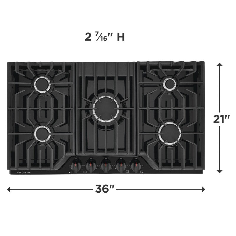 Frigidaire 36" Gas Cooktop - (FCCG3627AS) - FRIGIDAIRE