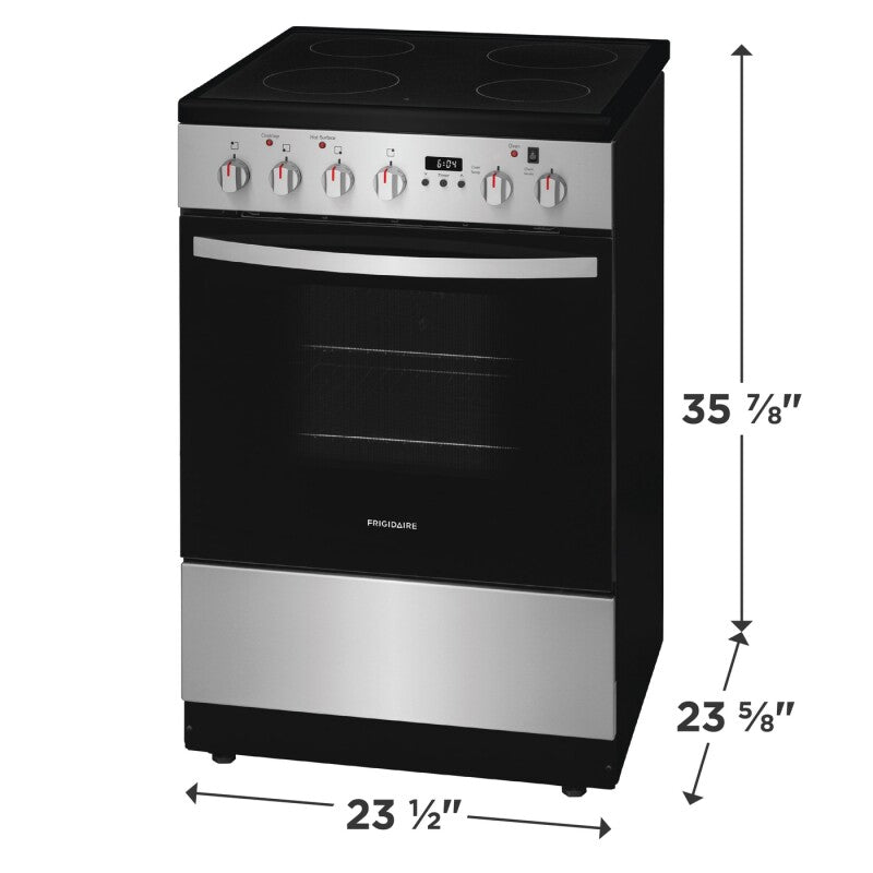 Frigidaire 24" Freestanding Electric Range - (FCFE2425AS) - FRIGIDAIRE