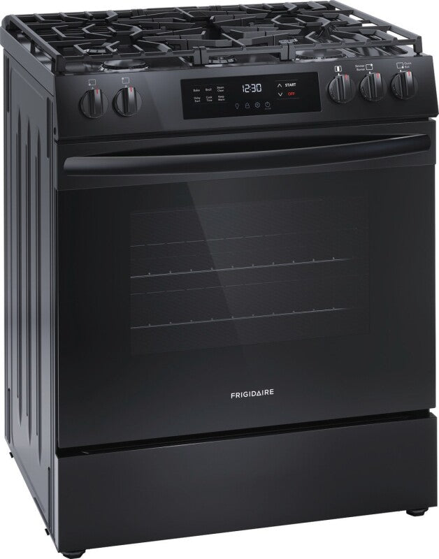 Frigidaire 30" Front Control Gas Range with Quick Boil - (FCFG3062AS) - FRIGIDAIRE
