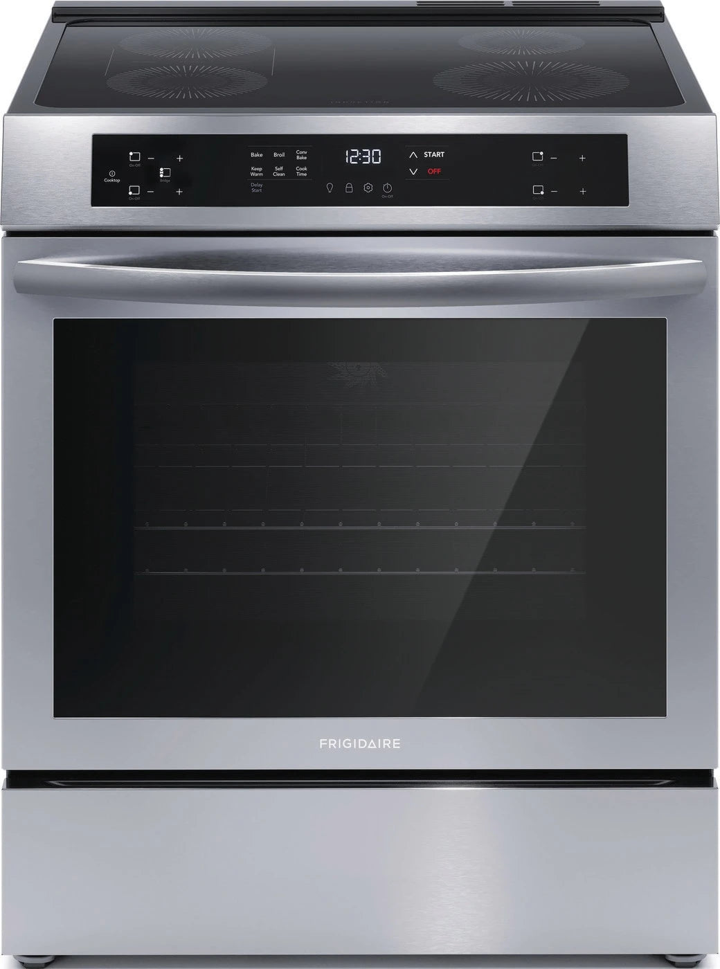 Frigidaire 30" Front Control Induction Range with Convection Bake - (FCFI3083AS) - FRIGIDAIRE