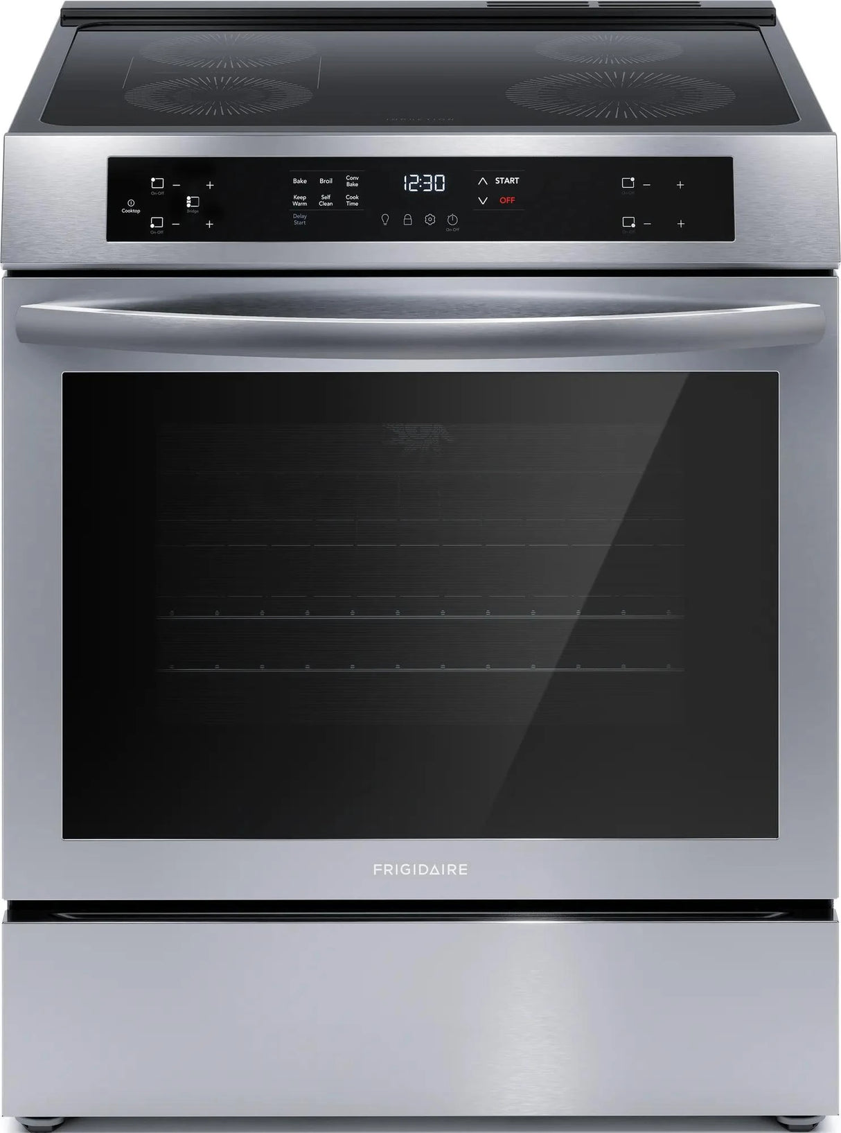 Frigidaire 30" Front Control Induction Range with Convection Bake - (FCFI3083AS) - FRIGIDAIRE