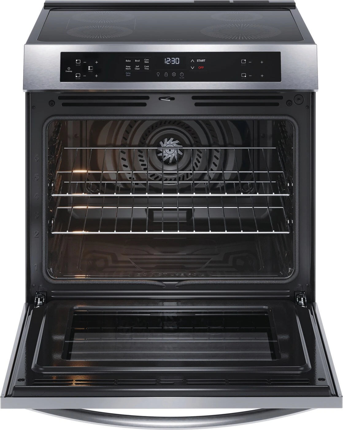 Frigidaire 30" Front Control Induction Range with Convection Bake - (FCFI3083AS) - FRIGIDAIRE