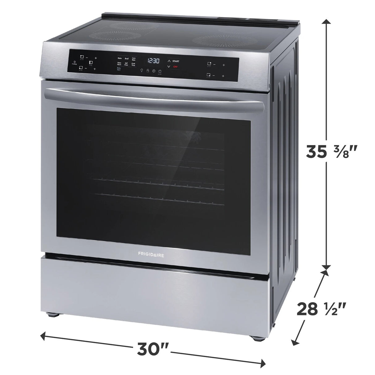 Frigidaire 30" Front Control Induction Range with Convection Bake - (FCFI3083AS) - FRIGIDAIRE
