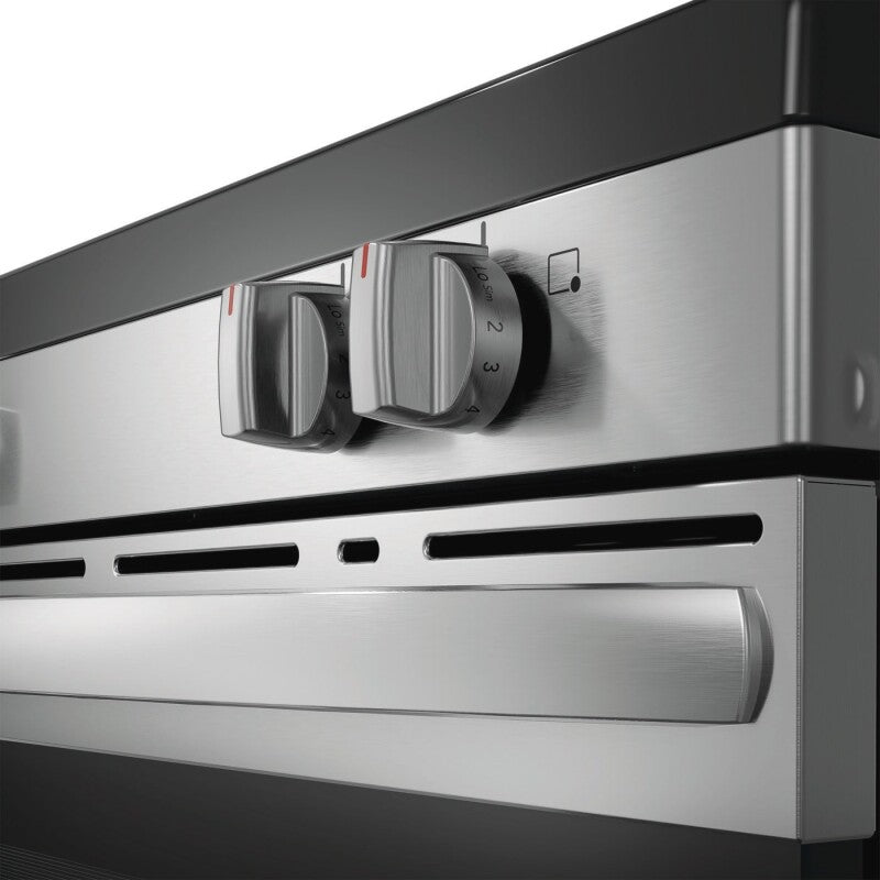 30-in Glass Top 5 Burners 5.3-cu ft Steam Cleaning Freestanding Electric Range - (FCRE306LAF) -