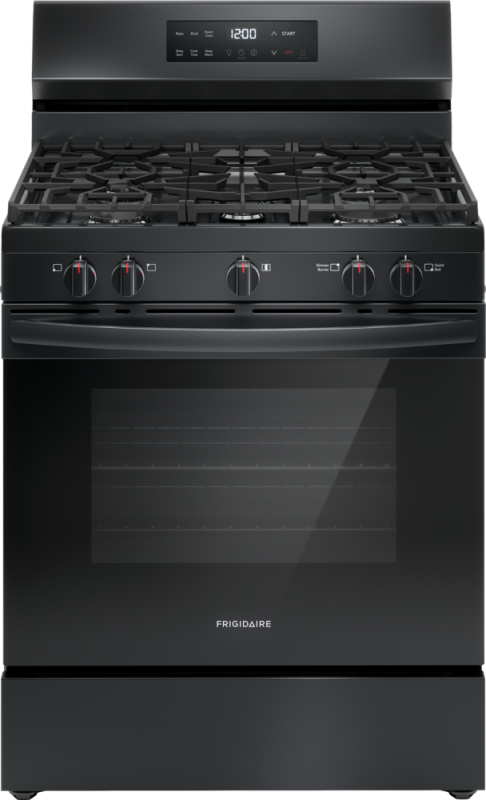 Frigidaire 30" Gas Range with Quick Boil - (FCRG3062AB) - FRIGIDAIRE