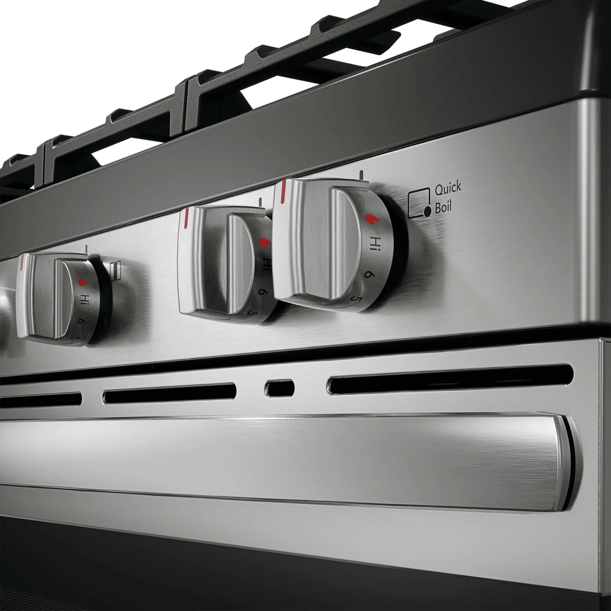 Frigidaire 30" Freestanding Gas Range with Quick Boil & Steam Clean, 5.1 Cu. Ft., Stainless Steel - FCRG306LAF