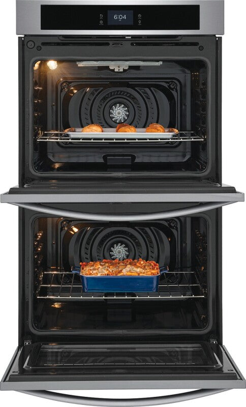 Frigidaire 30" Double Electric Wall Oven with Fan Convection - (FCWD3027AW) - FRIGIDAIRE