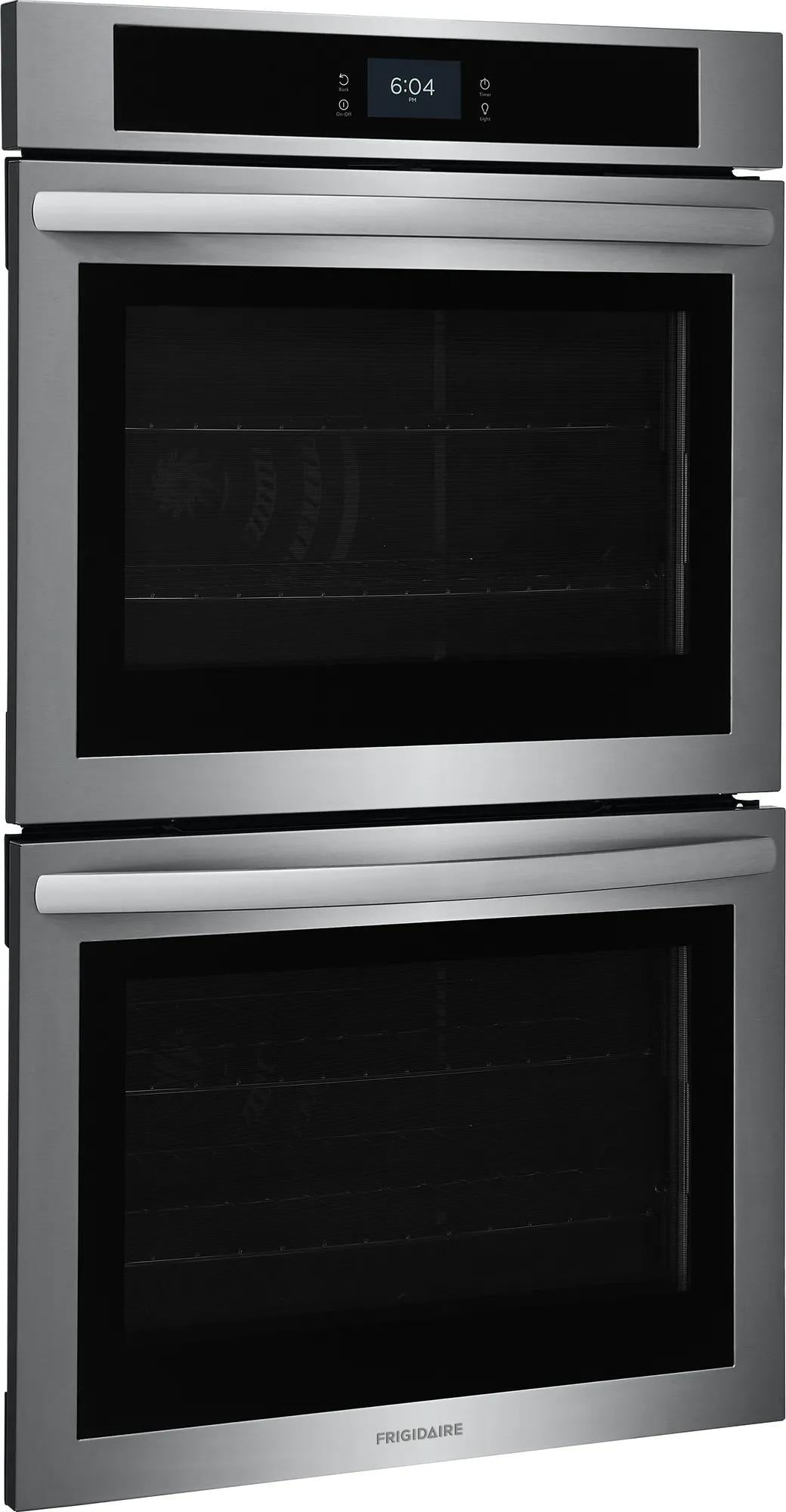 Frigidaire 30" Double Electric Wall Oven with Convection, 10.6 Cu. Ft., Stainless Steel - FCWD302LAF