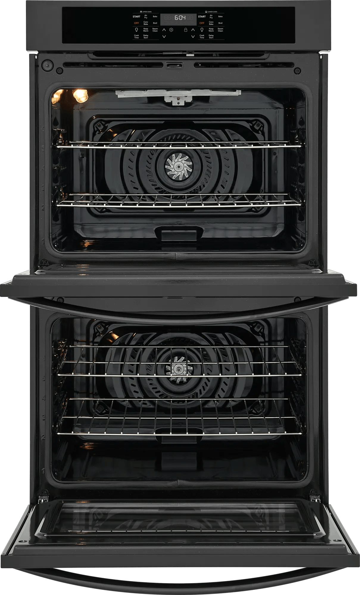 Frigidaire 30" Double Electric Wall Oven with Air Fry & Convection, 10.6 Cu. Ft., Black - FCWD3030AB