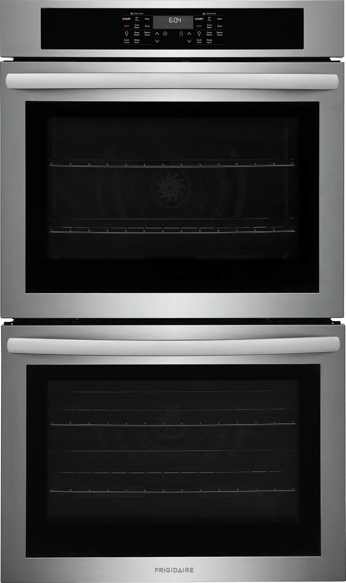 Frigidaire 30" Double Electric Wall Oven with Air Fry & Convection, 10.6 Cu. Ft., Stainless Steel - FCWD3030AS