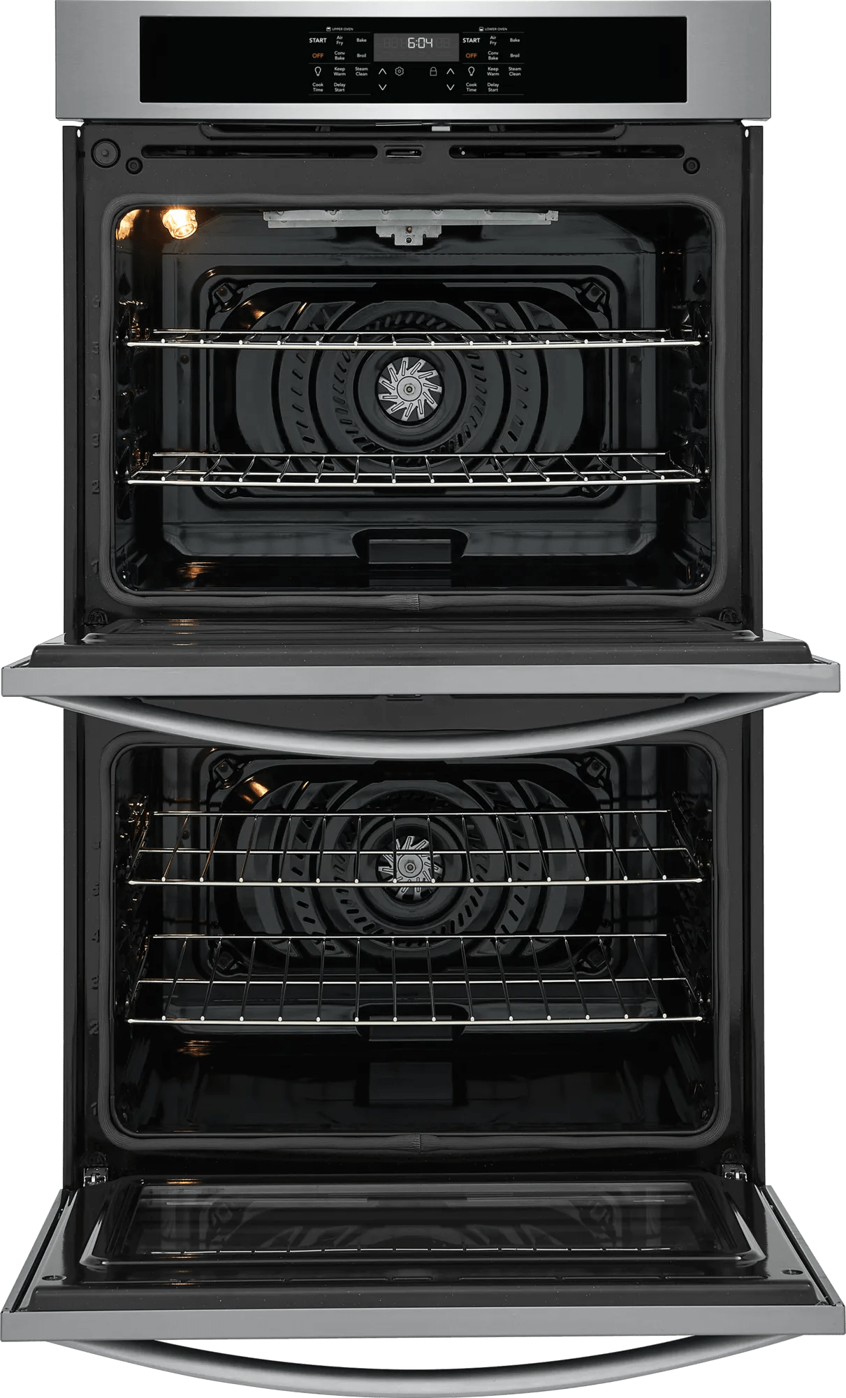 Frigidaire 30" Double Electric Wall Oven with Air Fry & Convection, 10.6 Cu. Ft., Stainless Steel - FCWD3030AS
