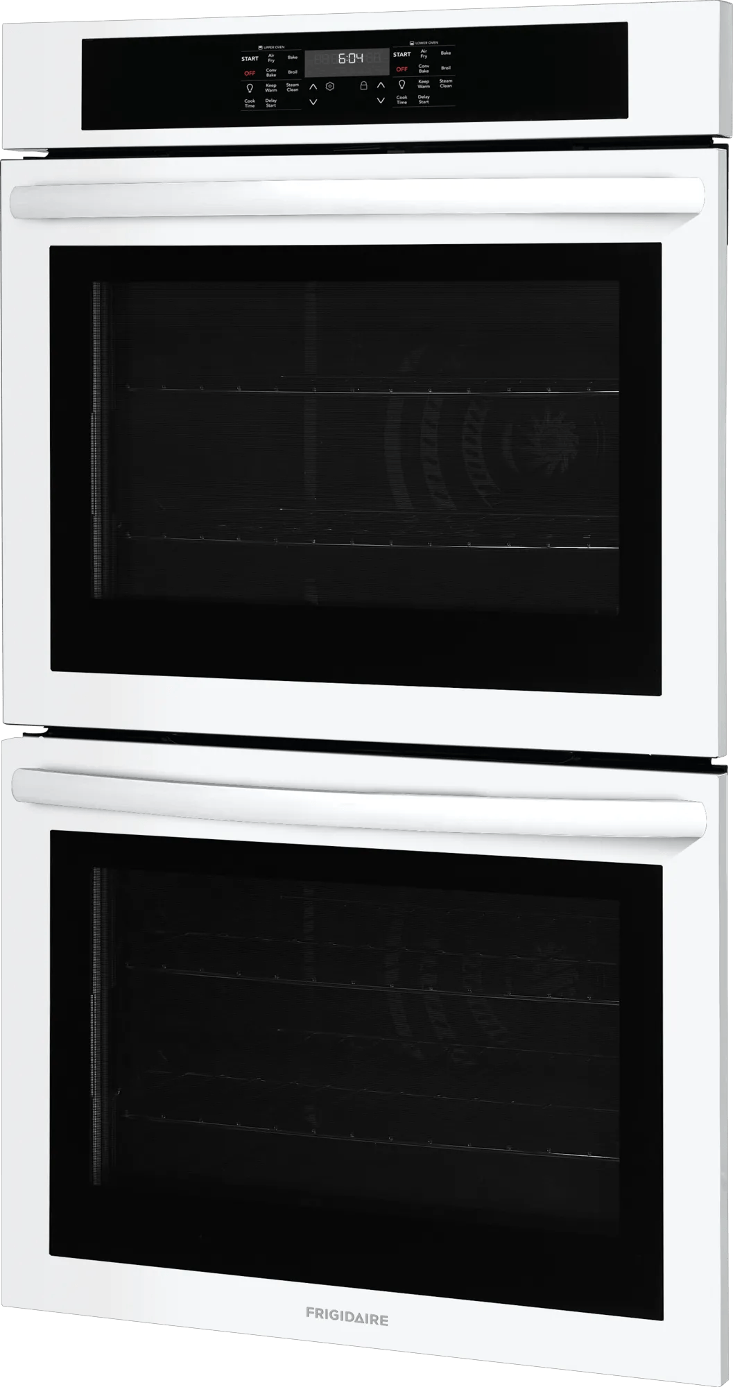 Frigidaire 30" Double Electric Wall Oven with Air Fry & Convection, 10.6 Cu. Ft., White - FCWD3030AW