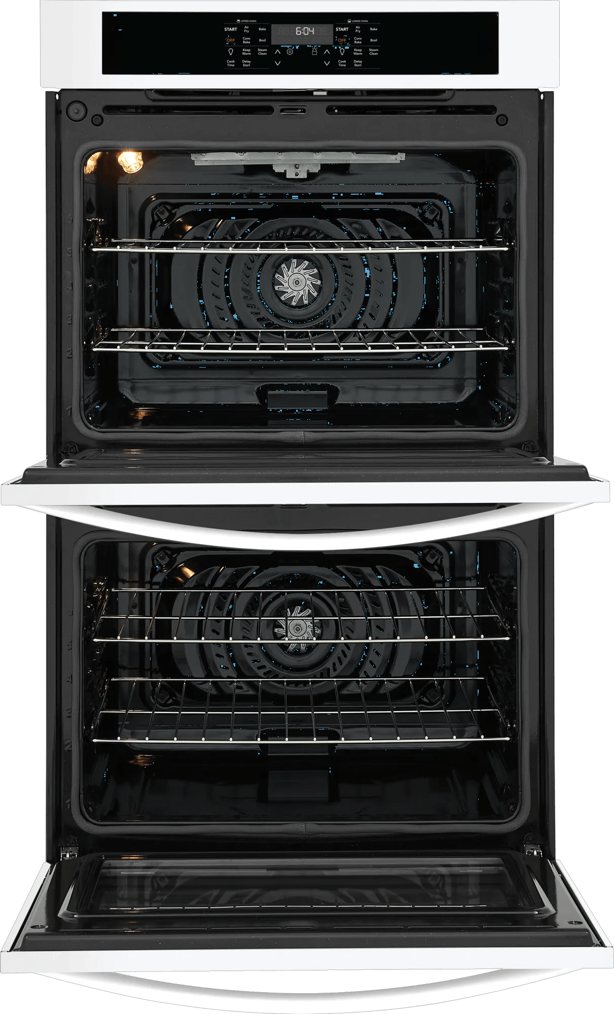Frigidaire 30" Double Electric Wall Oven with Air Fry & Convection, 10.6 Cu. Ft., White - FCWD3030AW