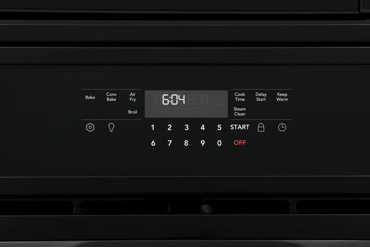 Frigidaire 27" Electric Wall Oven & Microwave Combination with Convection, Black - FCWM2730AB
