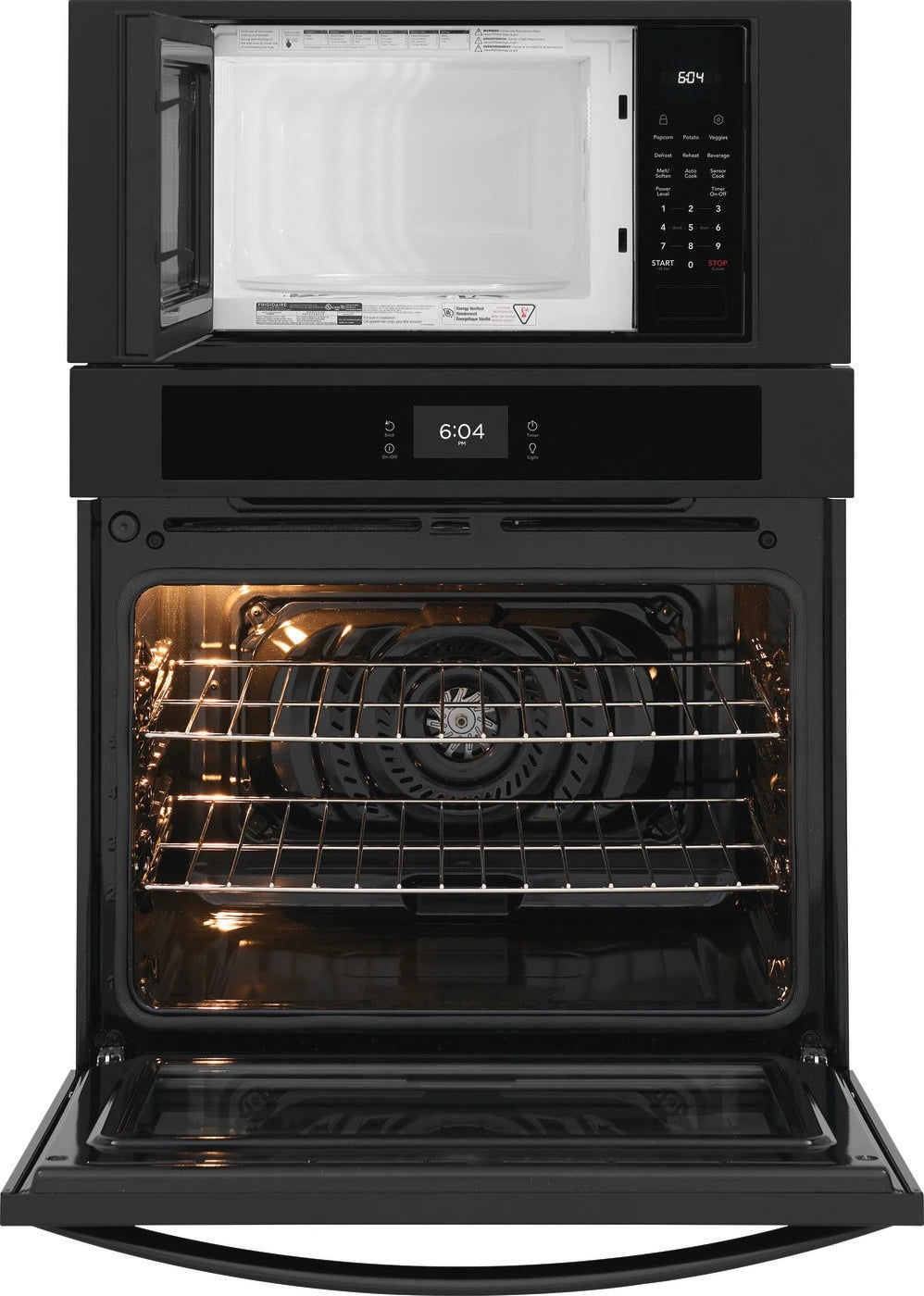 Frigidaire 30" Electric Wall Oven and Microwave Combination - (FCWM3027AB) - FRIGIDAIRE