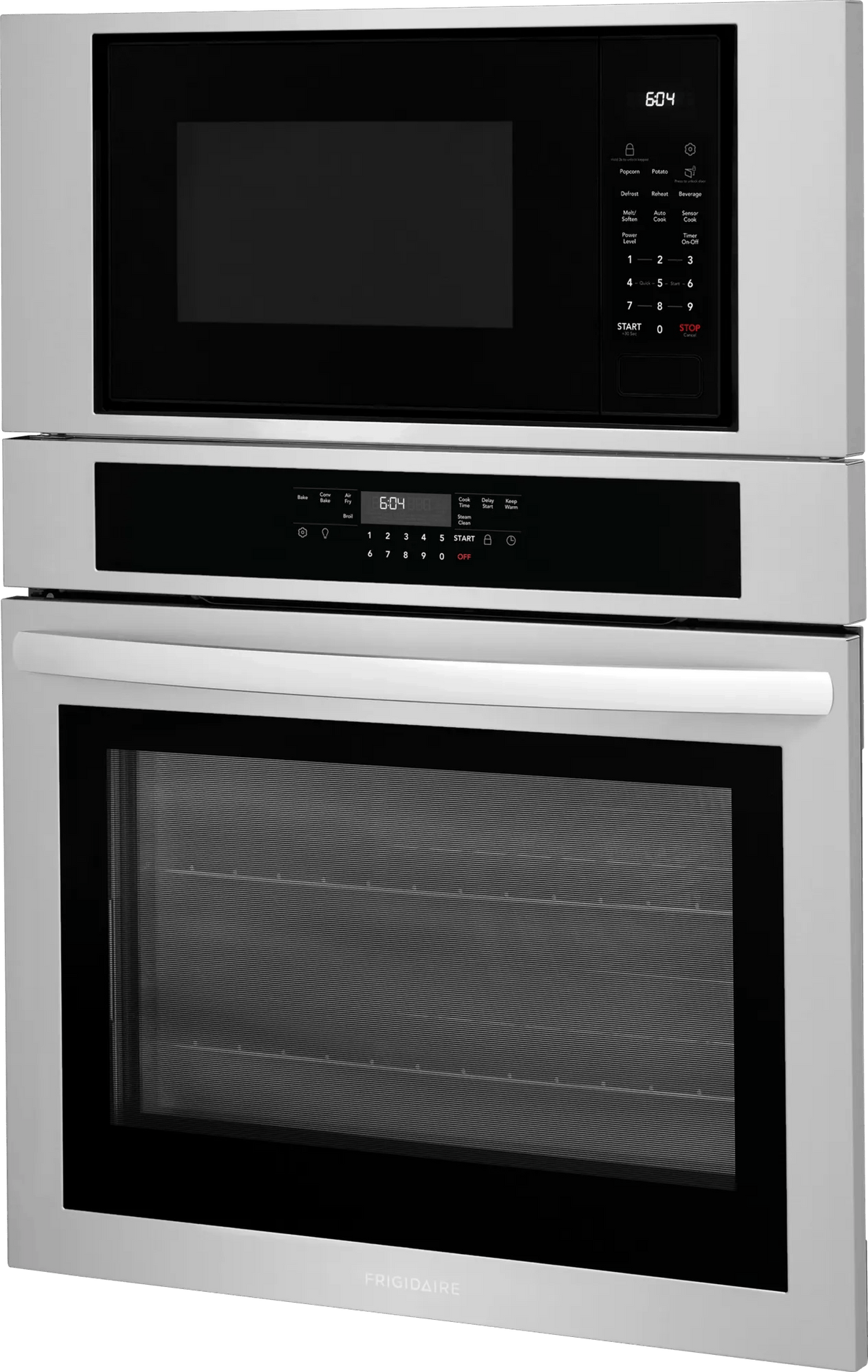 Frigidaire 30" Electric Wall Oven & Microwave Combination with Air Fry & Convection, Stainless Steel - FCWM3030AS