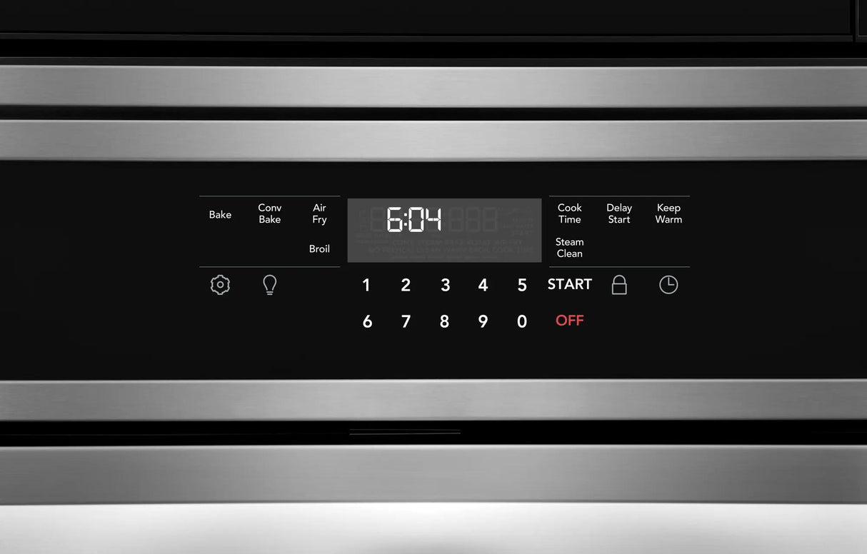 Frigidaire 30" Electric Wall Oven & Microwave Combination with Air Fry & Convection, Stainless Steel - FCWM3030AS