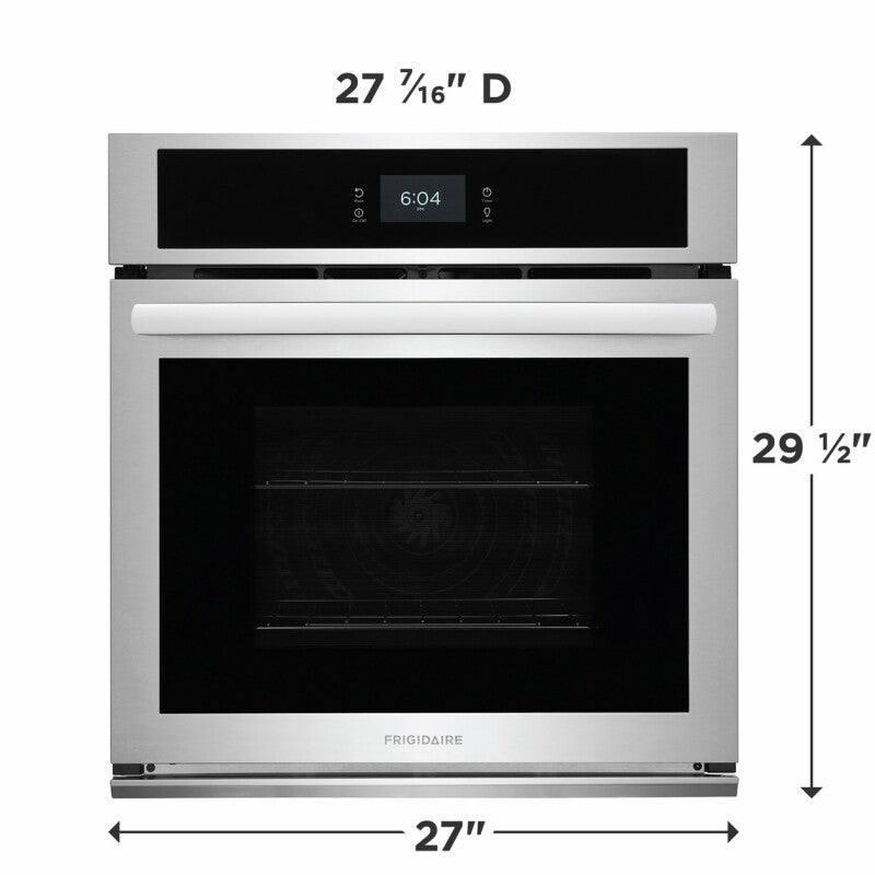 Frigidaire 27" Single Electric Wall Oven with Fan Convection - (FCWS2727AS) - FRIGIDAIRE