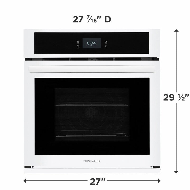 Frigidaire 27" Single Electric Wall Oven with Fan Convection - (FCWS2727AW) - FRIGIDAIRE