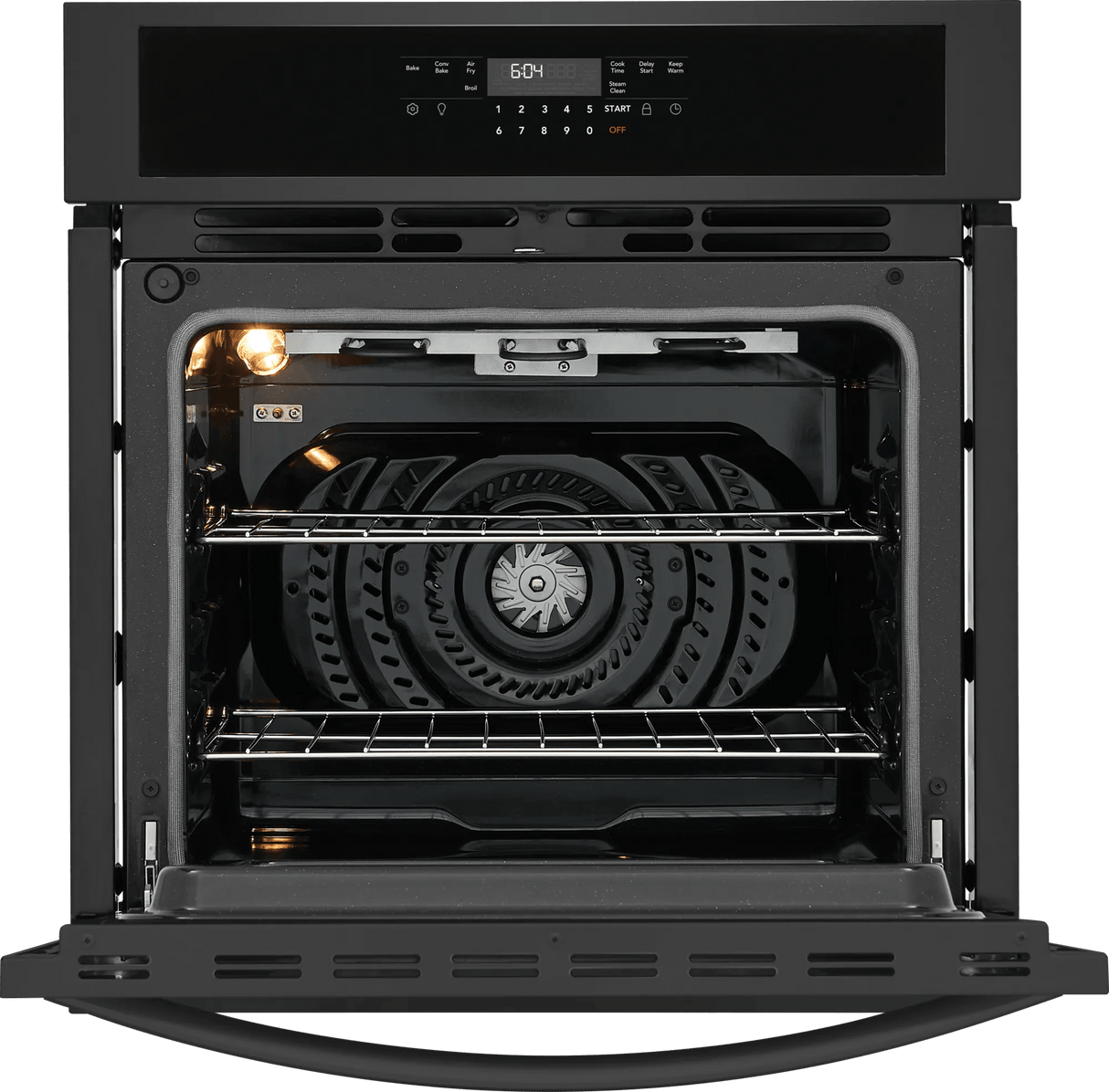 Frigidaire 27" Single Electric Wall Oven with Convection, Black - FCWS2730AB