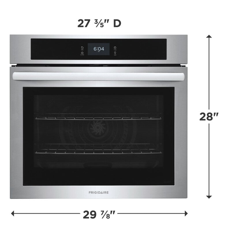 Frigidaire 30" Single Electric Wall Oven with Fan Convection - (FCWS3027AW) - FRIGIDAIRE