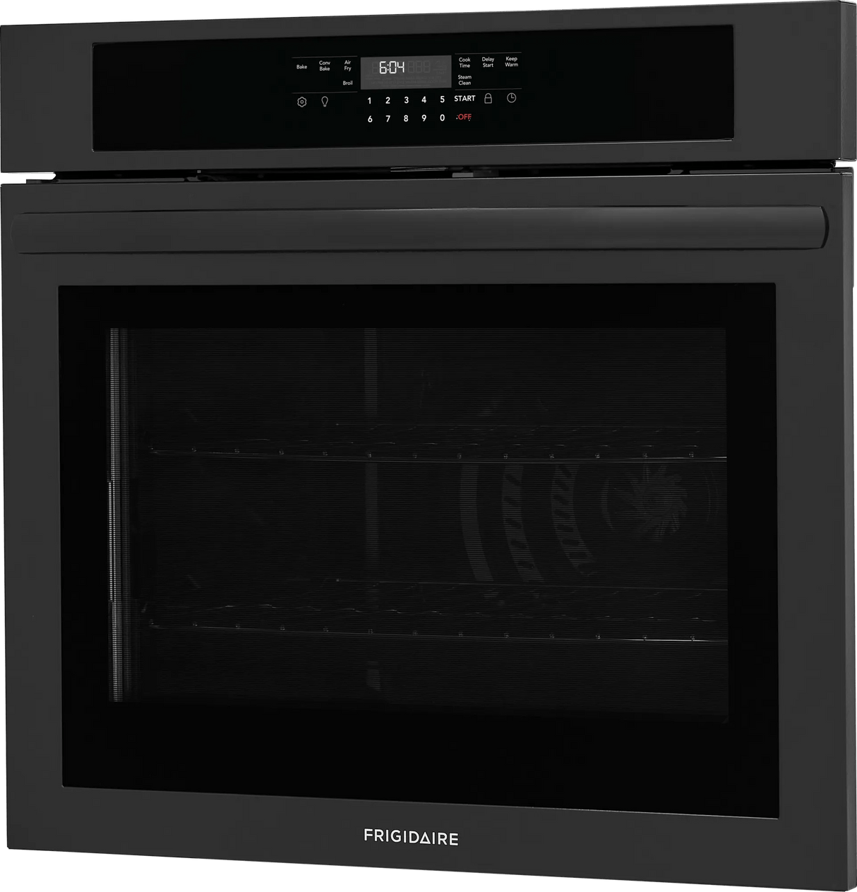 Frigidaire 30" Single Electric Wall Oven with Air Fry & Convection, 5.3 Cu. Ft., Black - FCWS3030AB