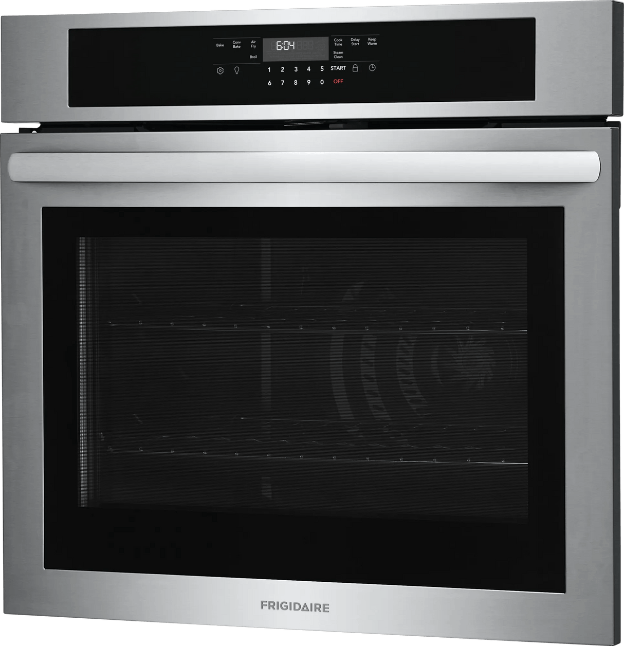 Frigidaire 30" Single Electric Wall Oven with Air Fry & Convection, 5.3 Cu. Ft., Stainless Steel - FCWS3030AS