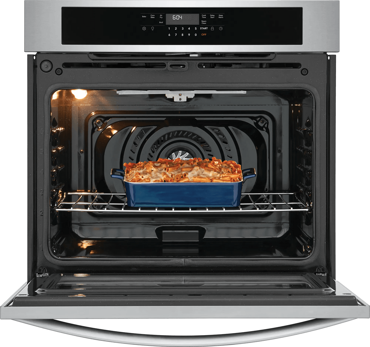 Frigidaire 30" Single Electric Wall Oven with Air Fry & Convection, 5.3 Cu. Ft., Stainless Steel - FCWS3030AS