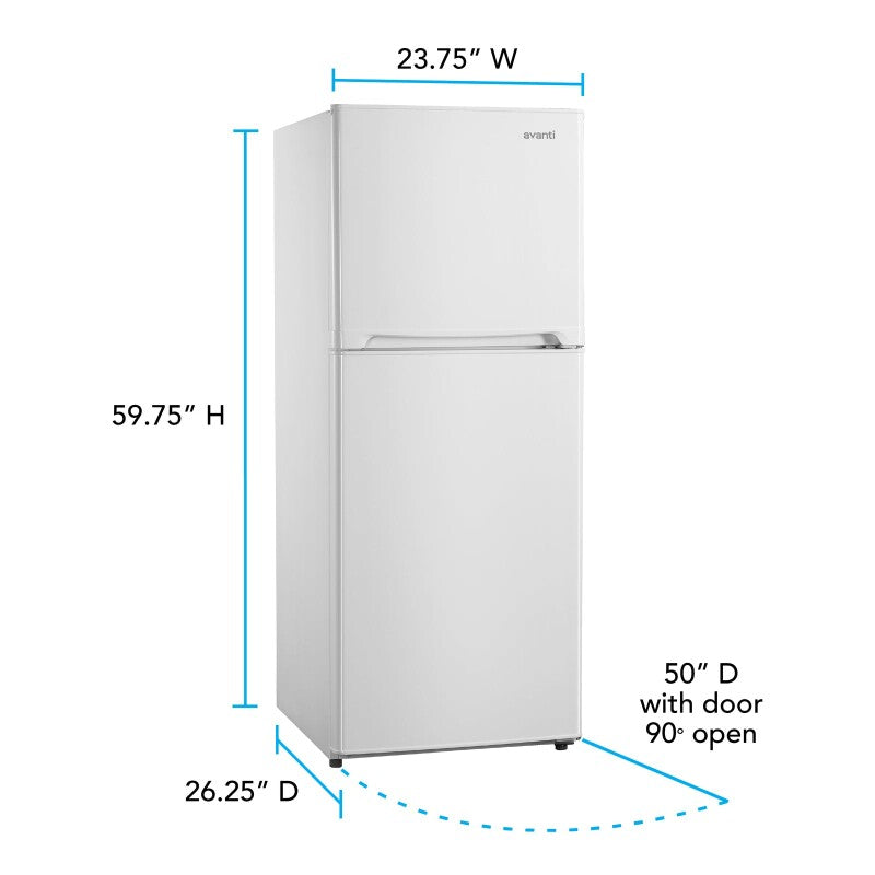 Avanti 10.0 cu. ft. Apartment Size Refrigerator - (FF10B0W) - AVANTI