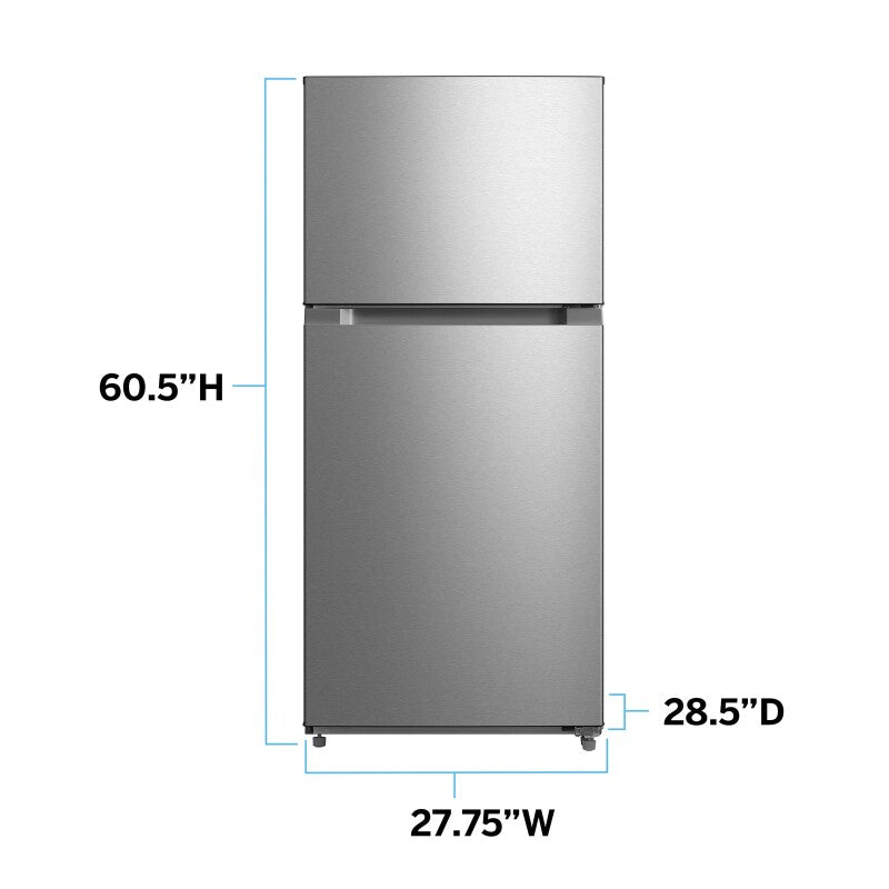 14.2 Cu. Ft. Two Door Frost Free / Glass Shelves / Removable Door Bins / Gallon Door Storage / Reversible Doors - (FF14D3S4)